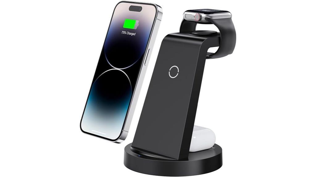 triple wireless charging station