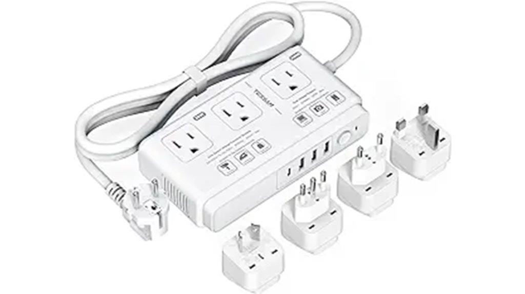 universal travel adapter with usb