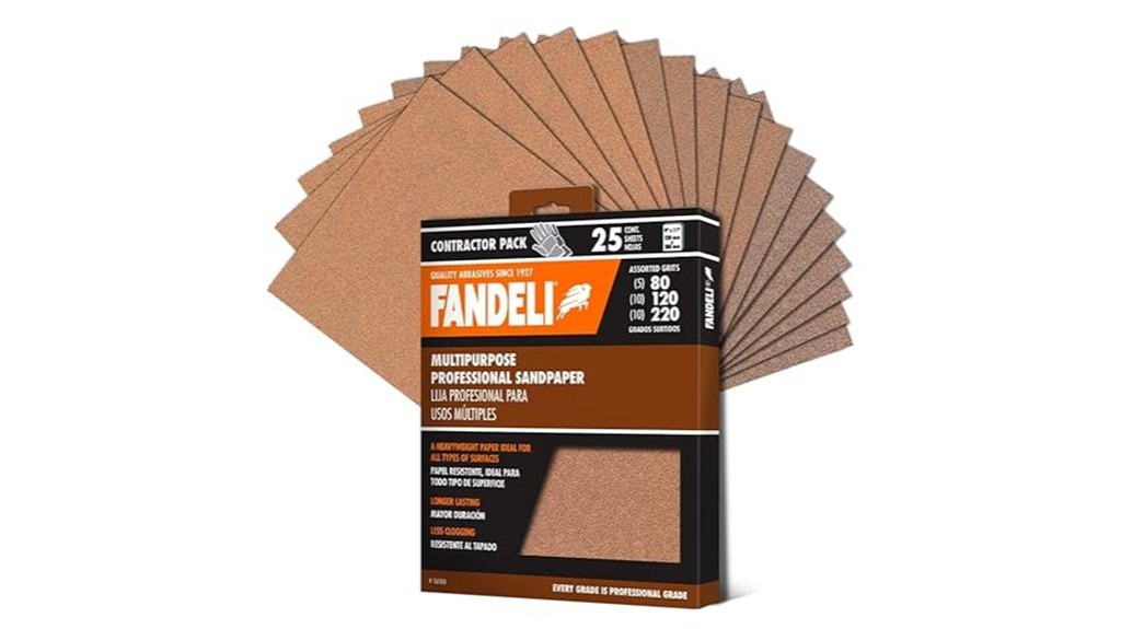 versatile abrasive sanding paper assortment