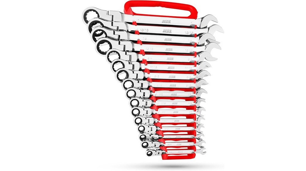 versatile ratcheting combination wrench set