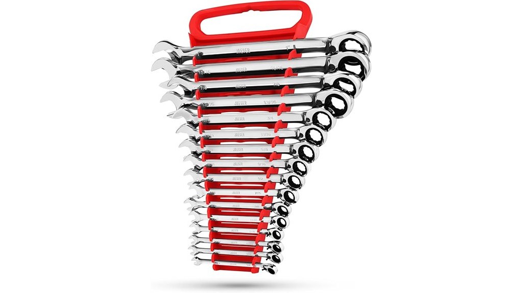 versatile reversible ratcheting combination wrench set