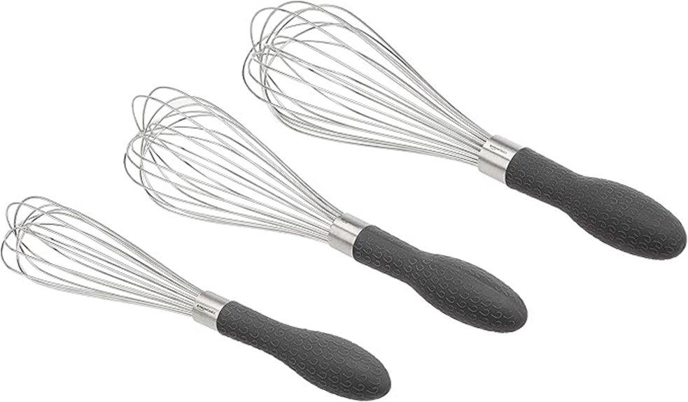 versatile stainless steel whisking tools