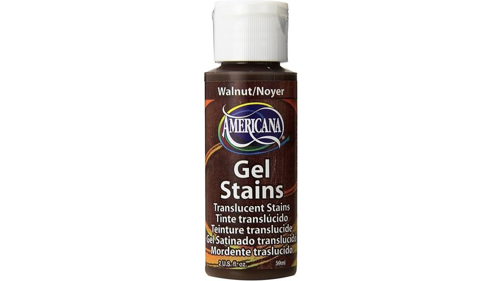 walnut toned acrylic gel stain paint