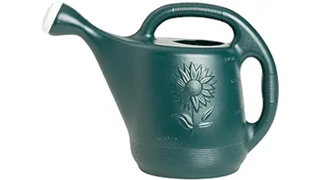 watering can two gallon hunter green