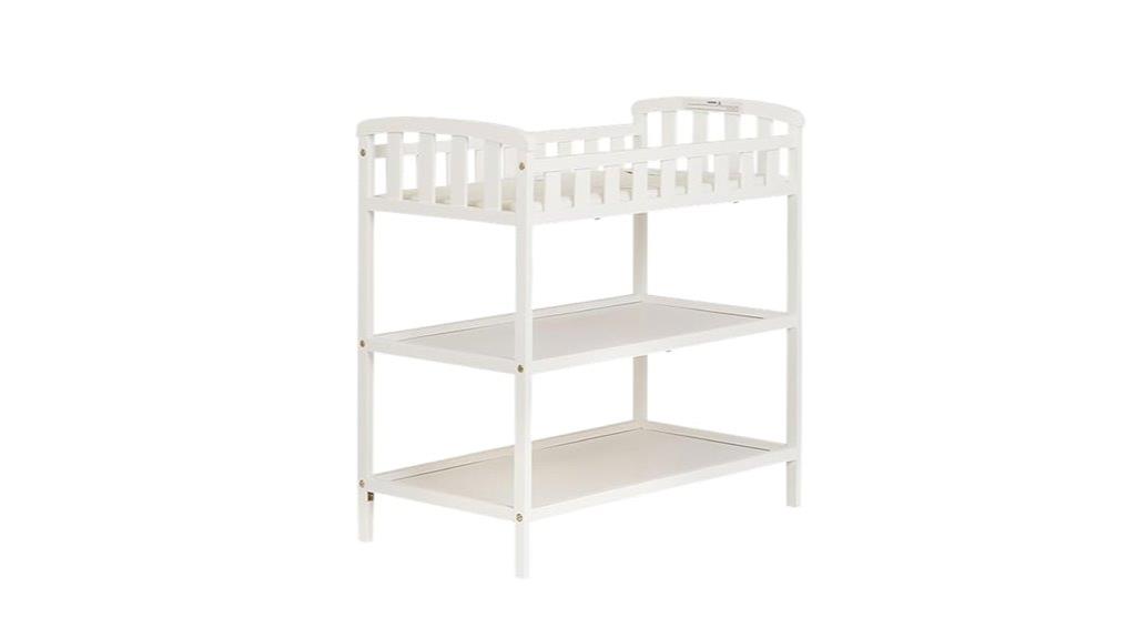 white convertible changing table