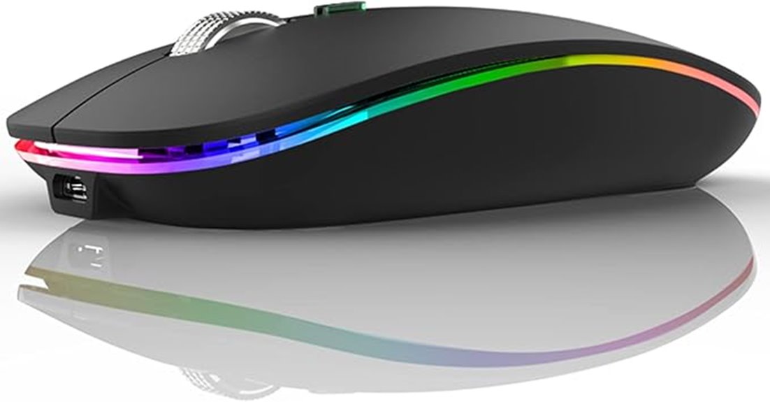 wireless bluetooth mouse matte black