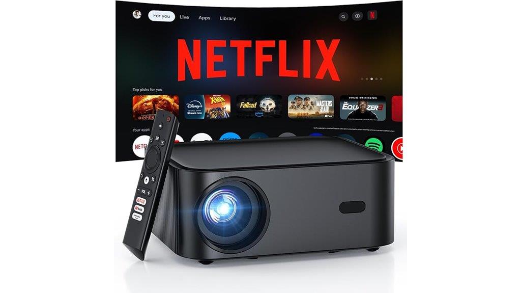 wireless dolby powered 4k smart projector