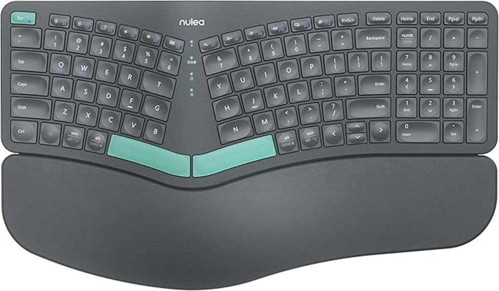 wireless ergonomic keyboard design