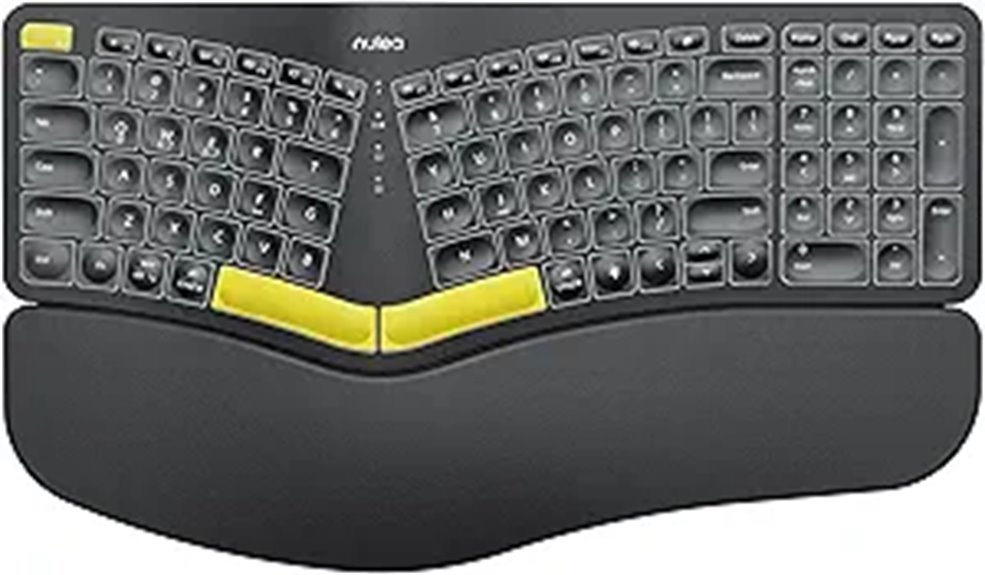wireless ergonomic keyboard design