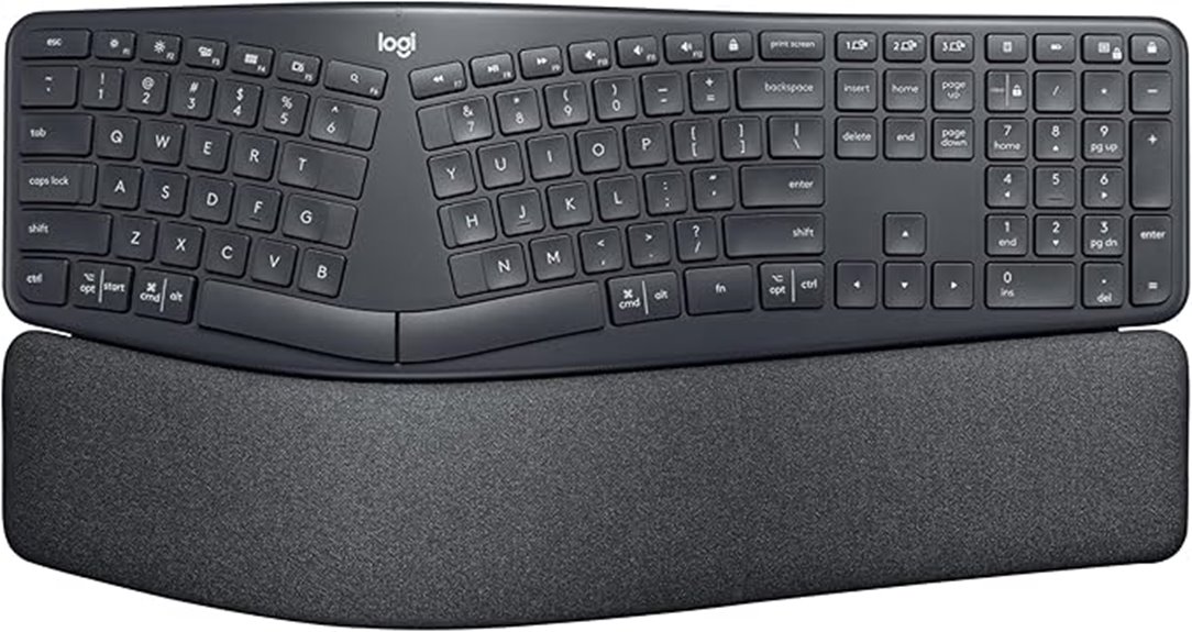 wireless ergonomic keyboard for productivity