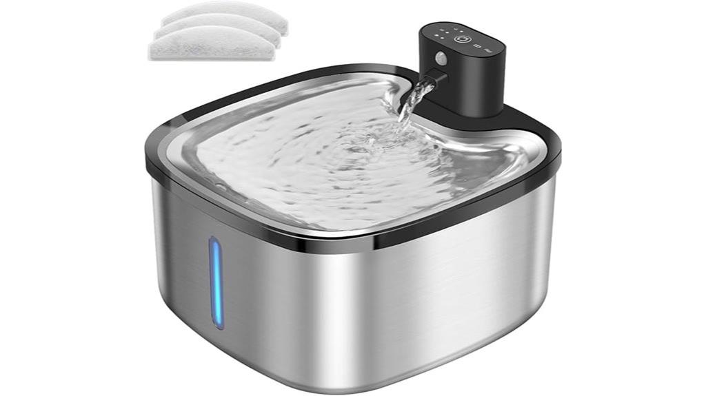 wireless motion sensing rechargeable cat fountain