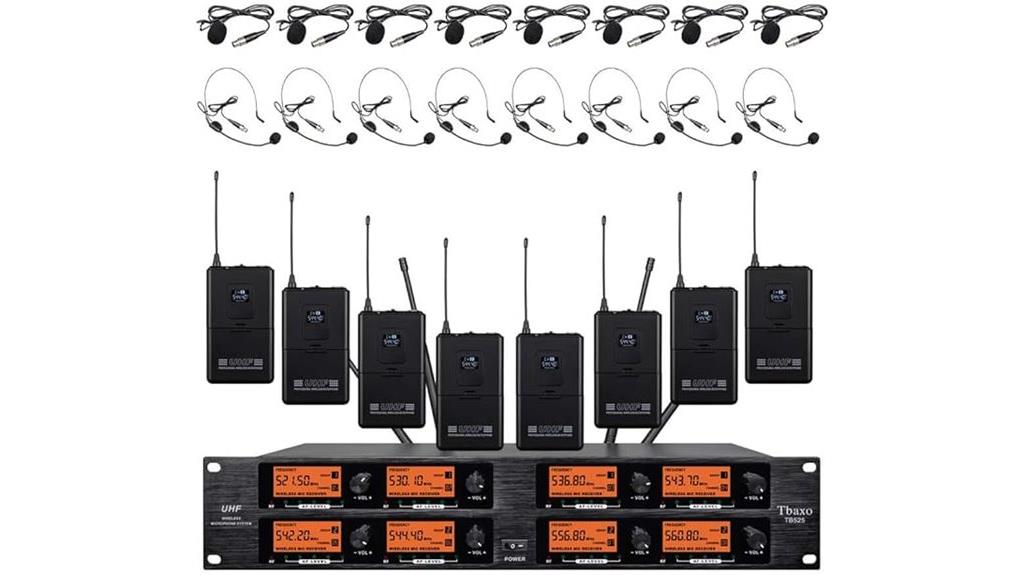 wireless multichannel professional audio microphone