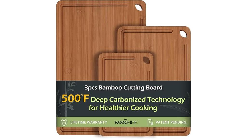wooden juice grooved cutting board