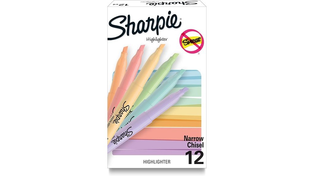 12 count mild pastel highlighters