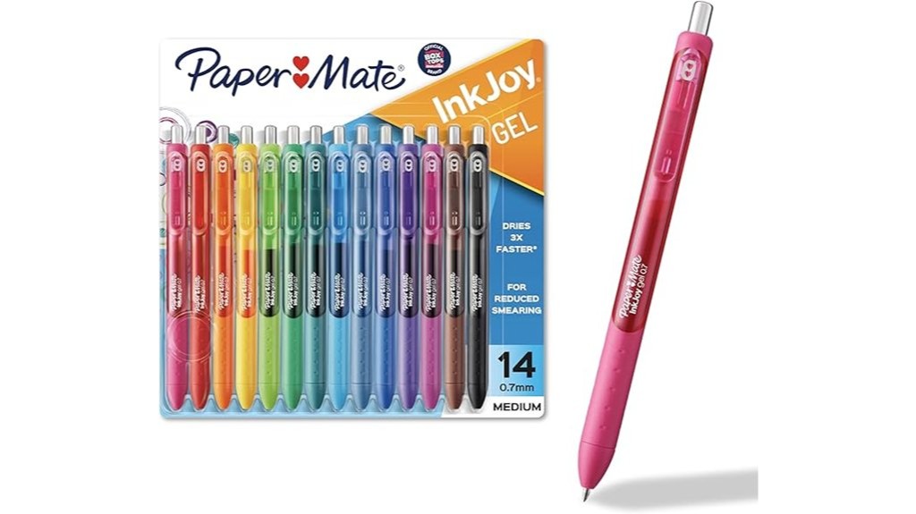 14 colorful gel pens