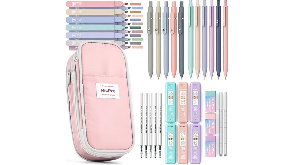 aesthetic school supplies kit