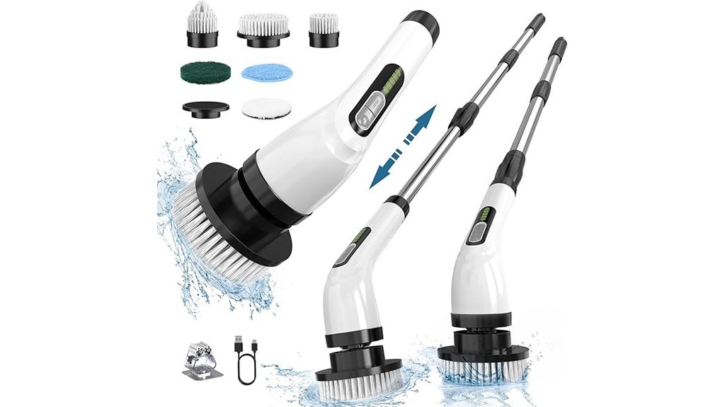 battery powered bathroom scrubber