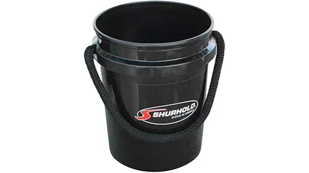 black 5 gallon rope handle