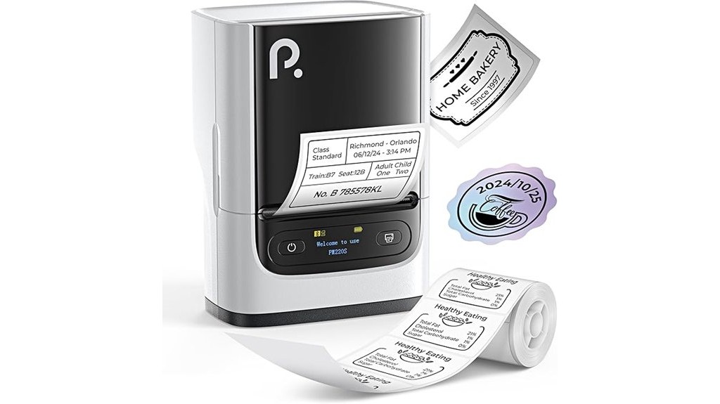 bluetooth thermal label maker