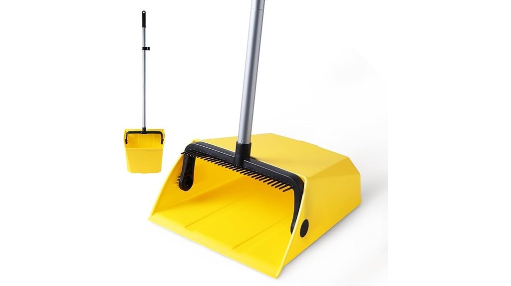commercial dustpan with comb