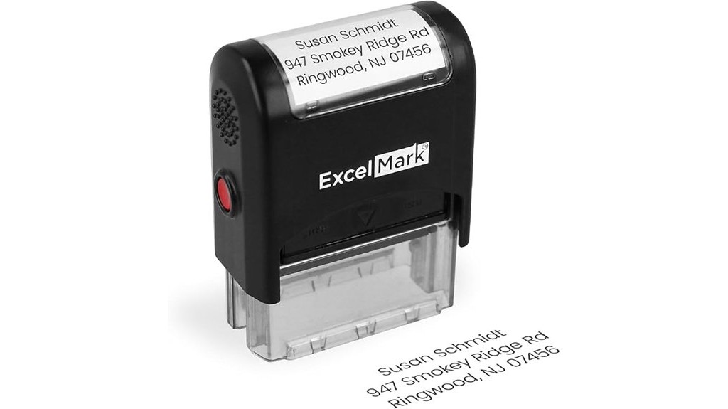 custom self inking address stamp