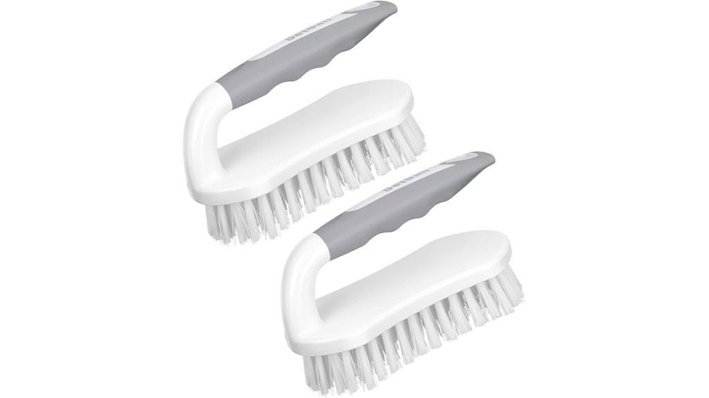 dual durable cleaning brushes