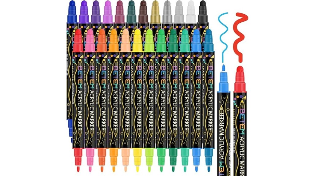 dual tip acrylic markers