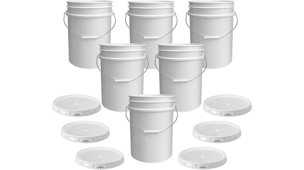 five gallon food grade buckets