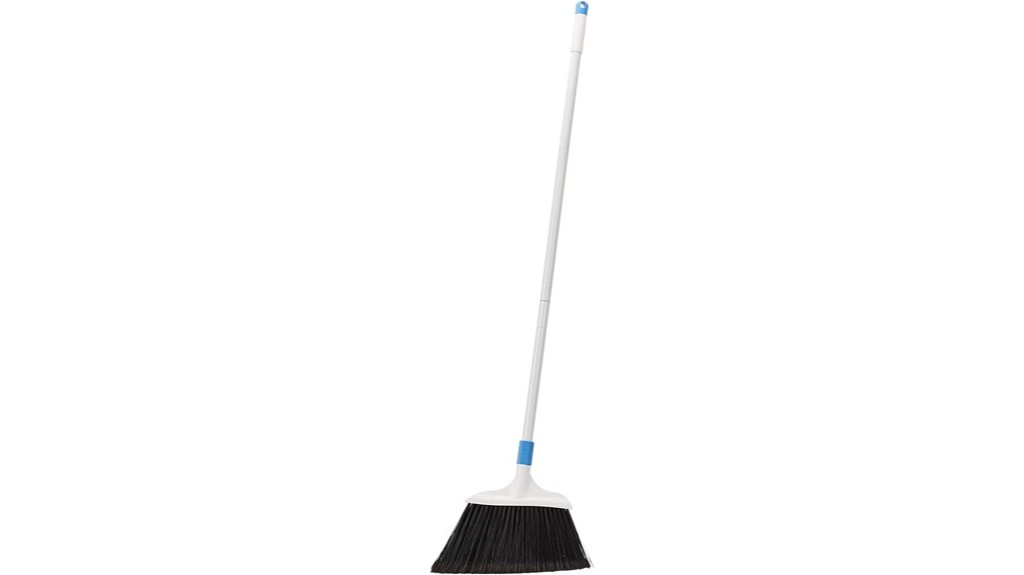 heavy duty blue and white broom