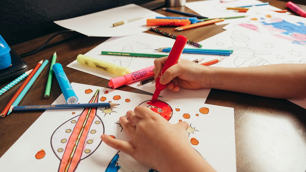 markers for creative expression