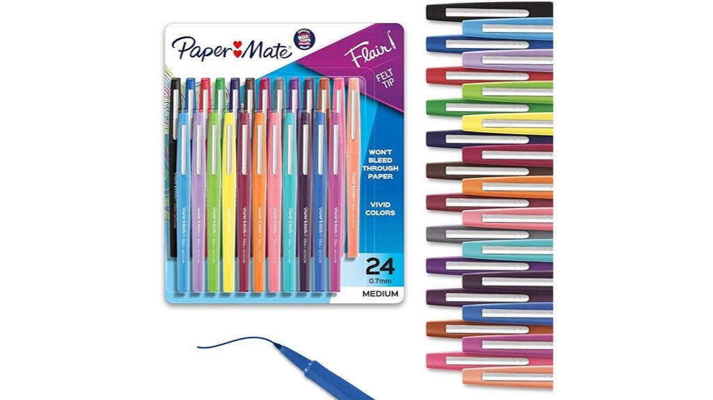 paper mate felt tip pens medium point