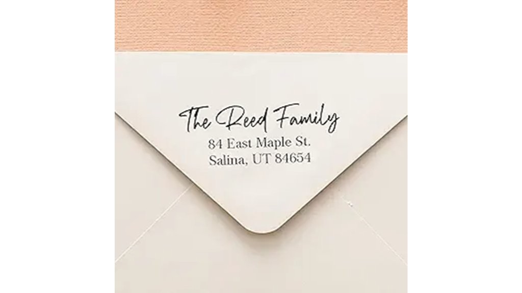 personalized mailing address stamp