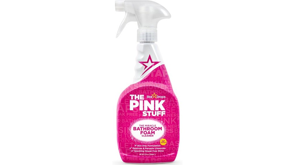 pink foam bathroom cleaner