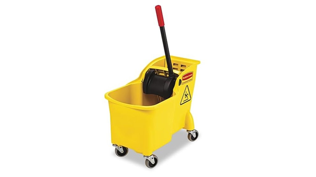 rubbermaid tandem mop bucket