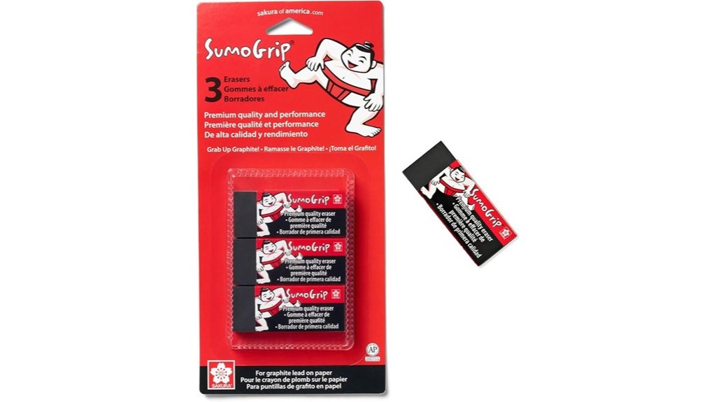 sakura sumogrip eraser set