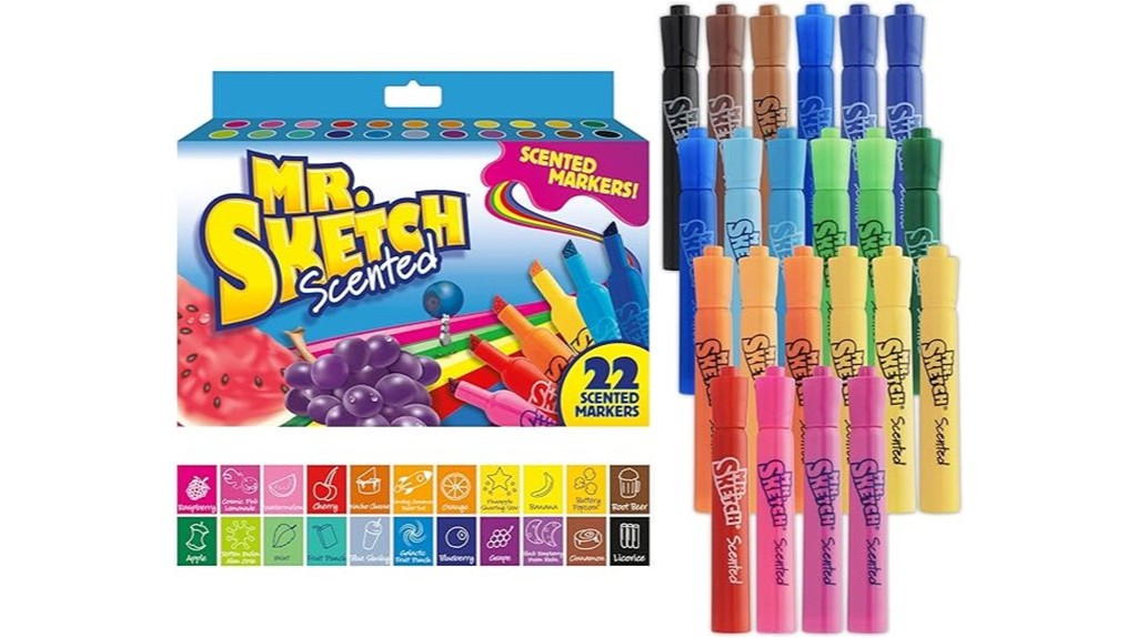 scented chisel tip markers