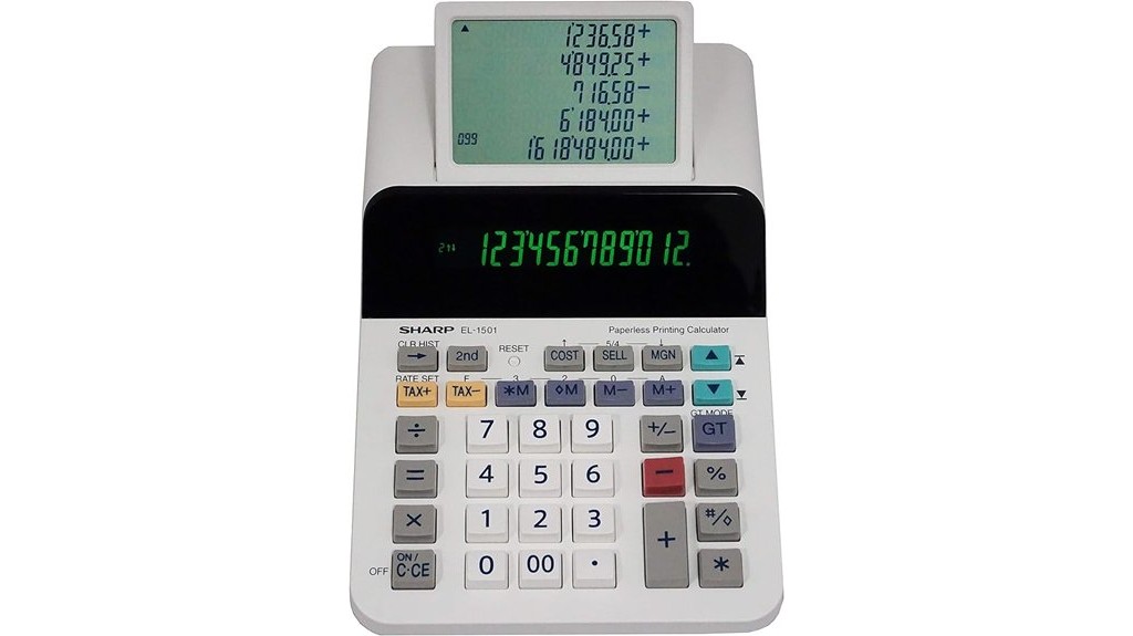 sharp compact desktop calculator
