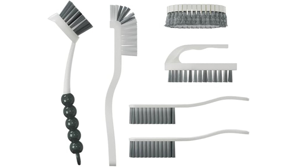 six brush cleaning set