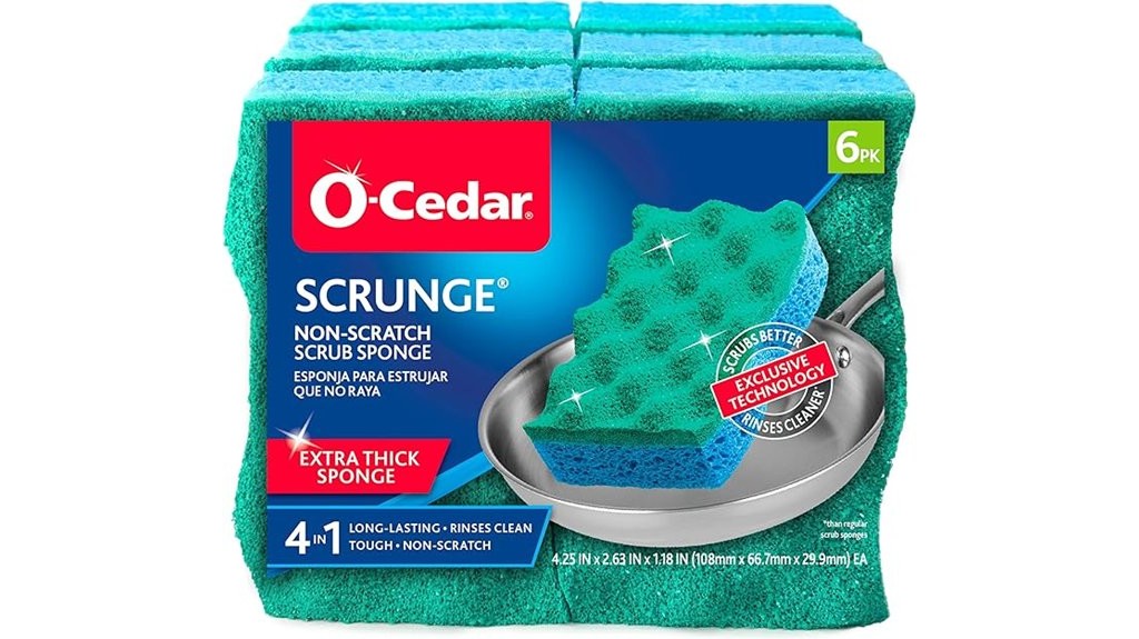six pack scrub sponges