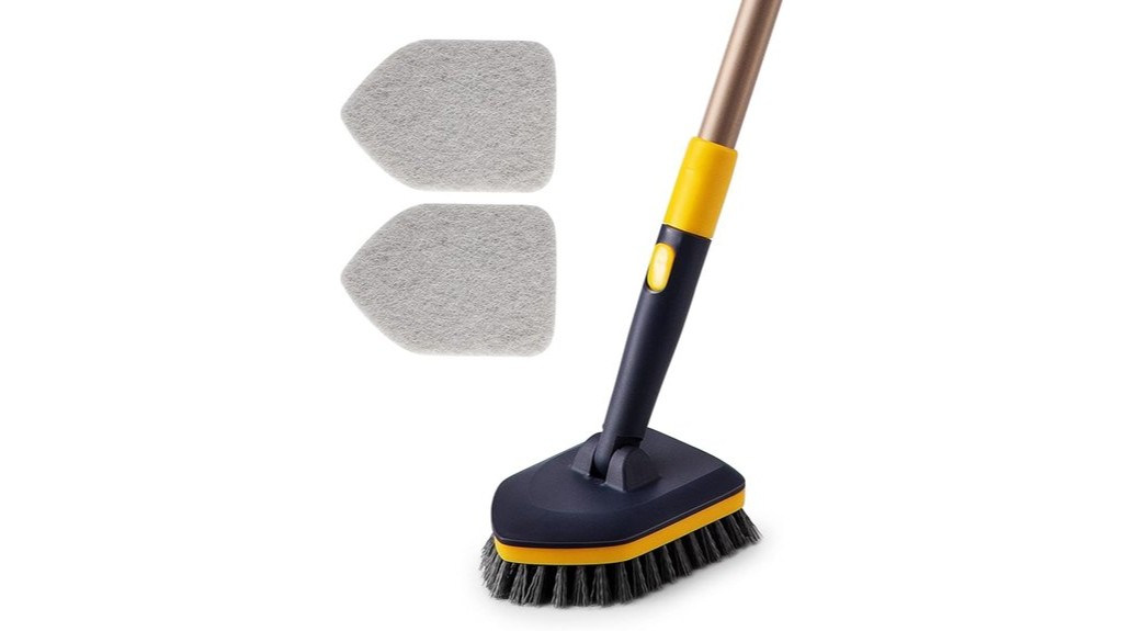 telescopic tub tile brush
