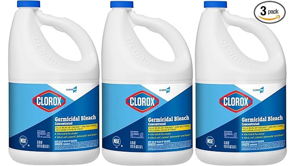 three 121 oz bottles