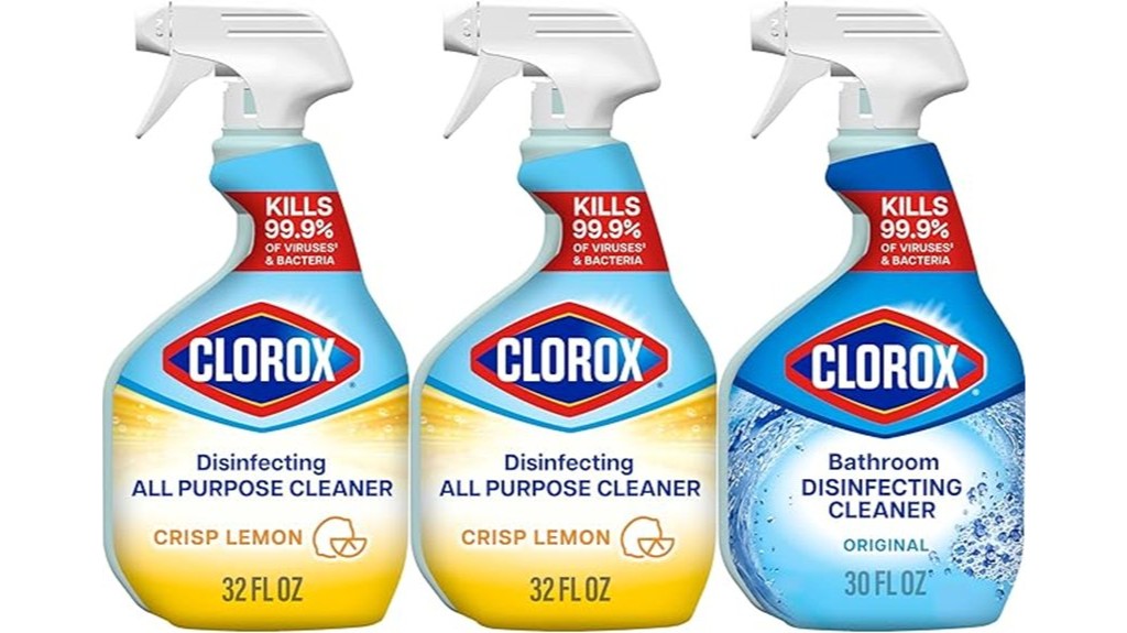 three 30 oz cleaners