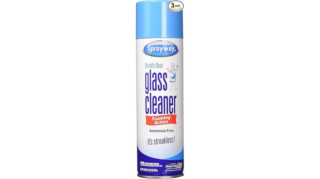 three pack streakless glass cleaner