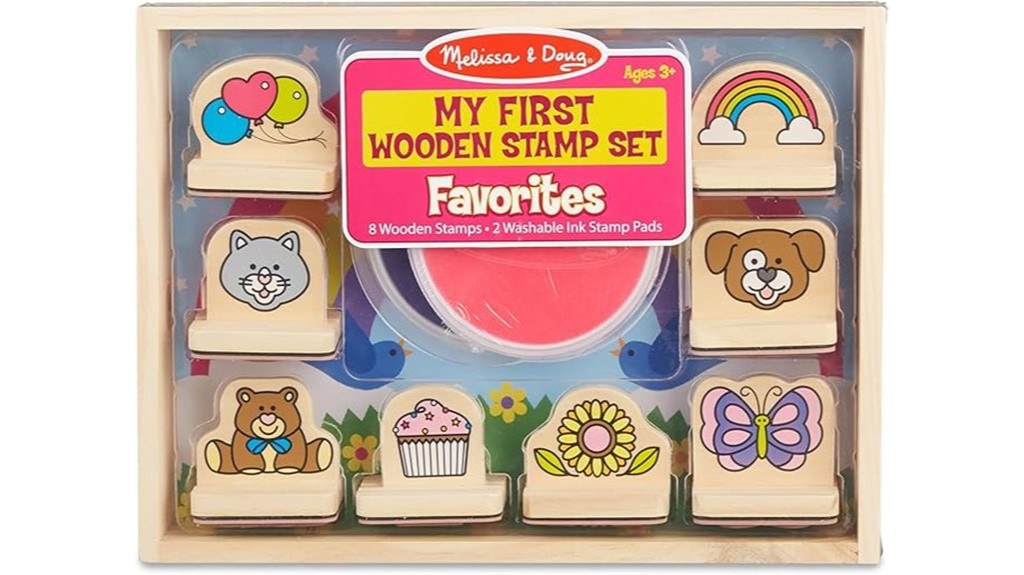 wooden stamp set