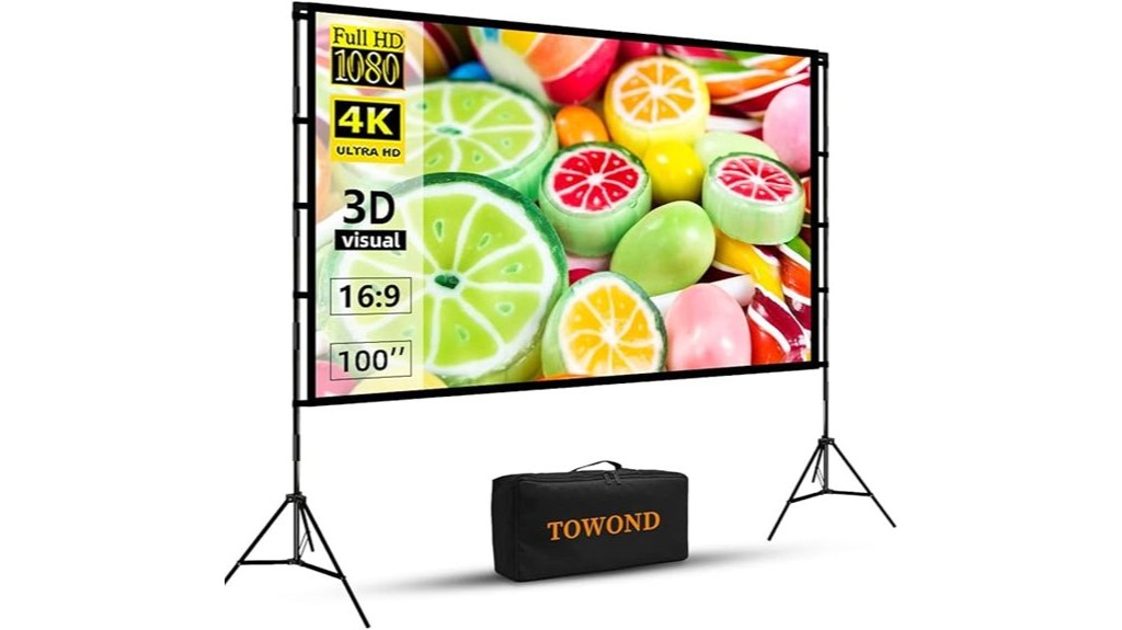 100 inch projector screen stand