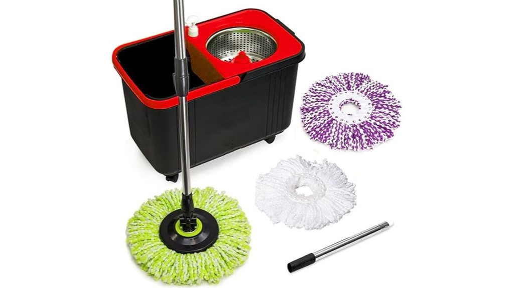 360 degree spinning mop system