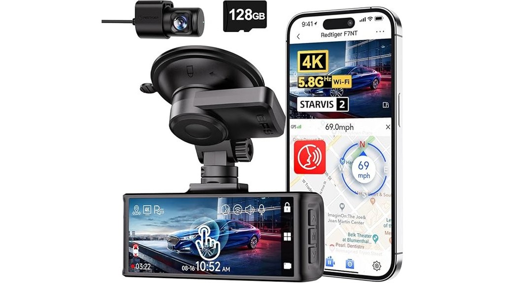 4k dual dash camera