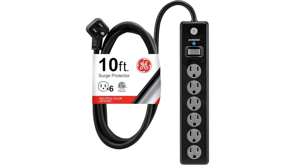 6 outlet surge protector cord