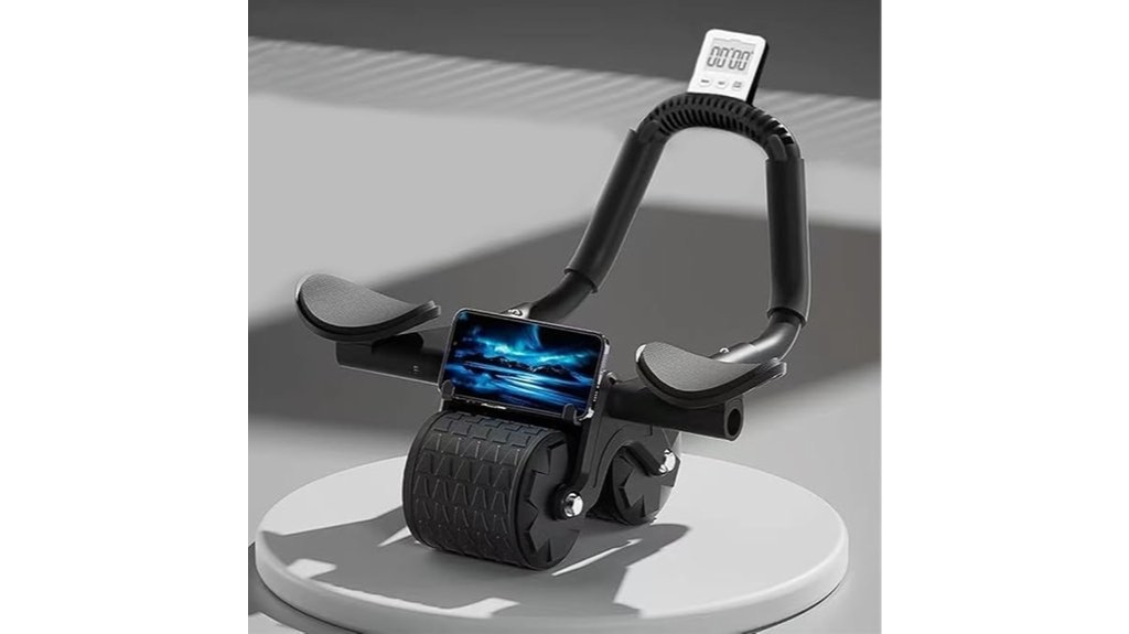 abs workout roller with timer
