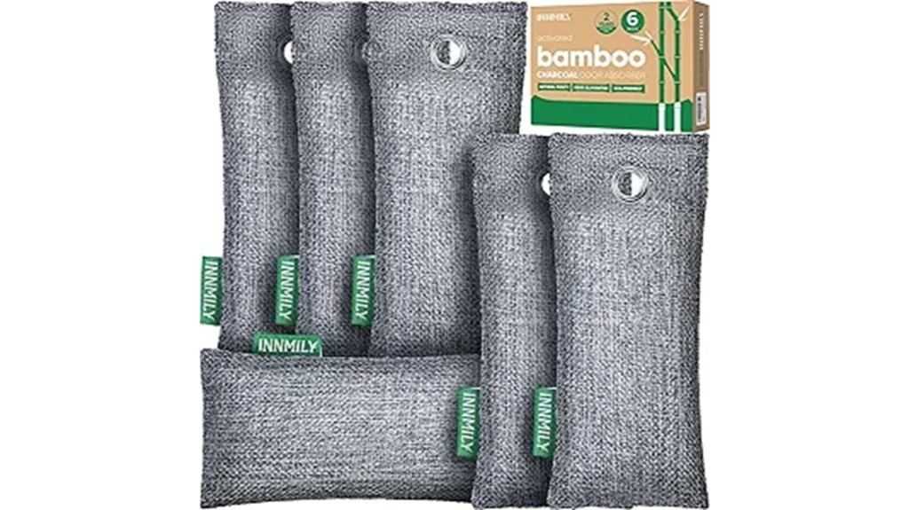 absorbs odors efficiently in packs